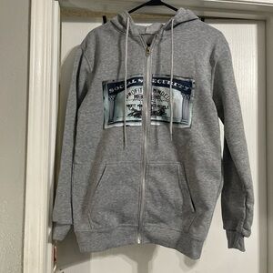 Gray Zip-Up Hoodie